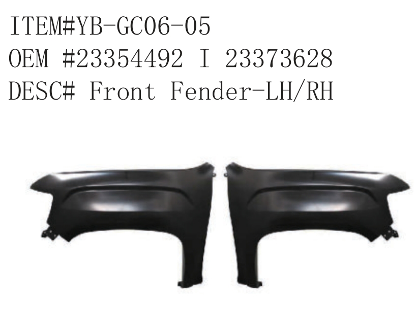 GMC CANYON 2019 front fender